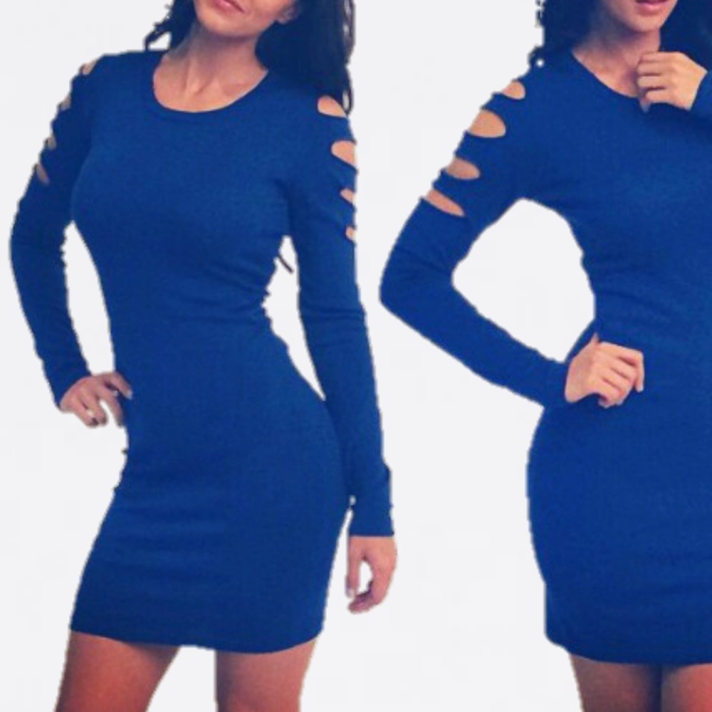 Slasher sweater dress